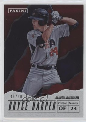 2017 Panini Father's Day USA Baseball Foil 45/50 Bryce Harper #USA4 o7m