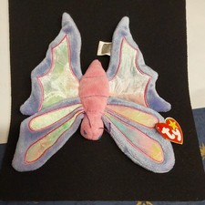 TY BEANIE BABY - FLITTER THE BUTTERFLY  MINT WITH TAG. VINTAGE 1999 COLLECTIBLE 