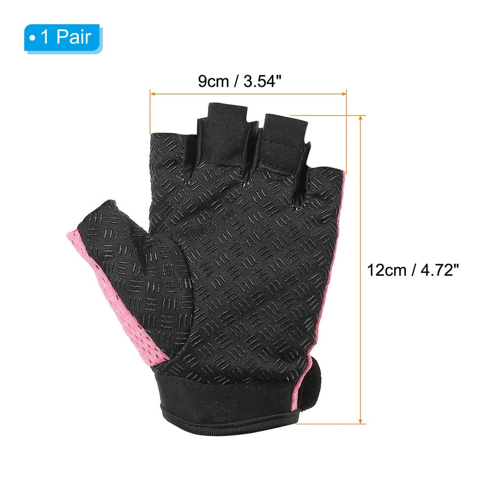 1 par de guantes de pesca talla XL guantes de protección solar sin dedos rosa Foto 2 de 4