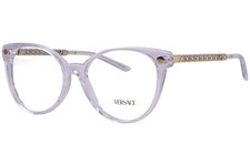 Versace VE3353 148 Eyeglasses Frame Women's Crystal Full Rim Cat Eye 52mm