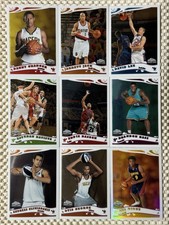 2005-06 Topps Chrome 9 Card Rookie Lot David Lee, Danny Granger, Jarret Jack