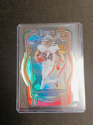 2022 Select Club Level Black & Red Prizm Die-Cut Cordarrelle Patterson