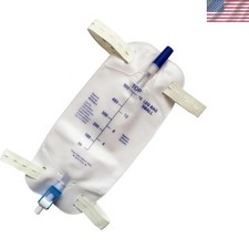 4 Pack Easy-Tap Leg Bag Urinary Drainage Bag, 500 ML Anti-Reflux Valve, Cloth...