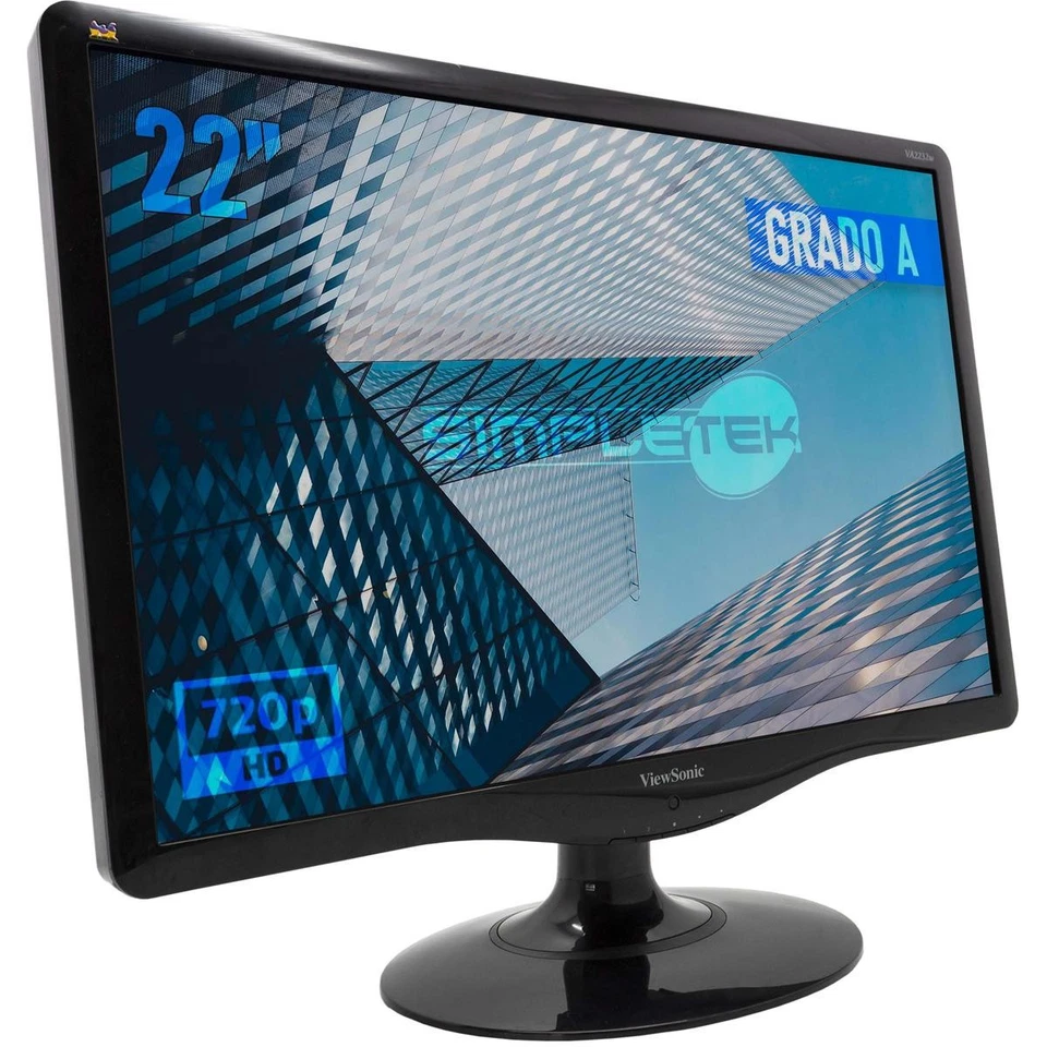 ViewSonic VA2232W Monitor 22 " 16:9 Screen Display Panel LCD Computer VGA - Image 3 of 4