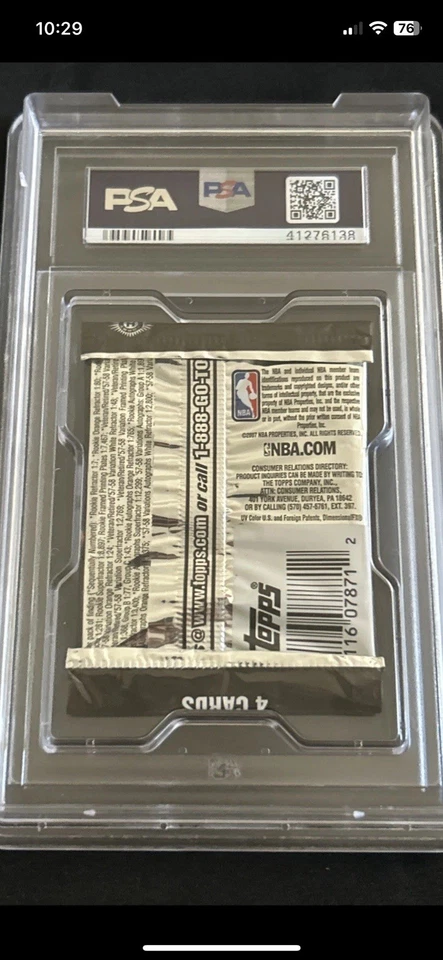 PSA 9🔥Durant RC refractor? Topps 2007 cromo baloncesto hobby foil pack INVEST Foto 2 de 2