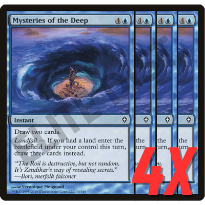 MTG Mysteries of the Deep (Worldwake) 33/145 (NEAR MINT) (4X)