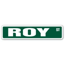 SignMission SS-ROY 4 x 18 in. Childrens Name Room Street Sign - Roy