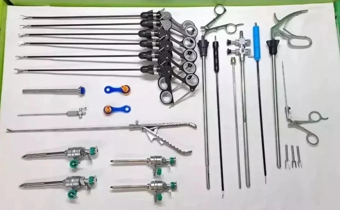 Laparoscopic Surgery Instruments Set SS High Quality Reusable Instruments 21 Pcs