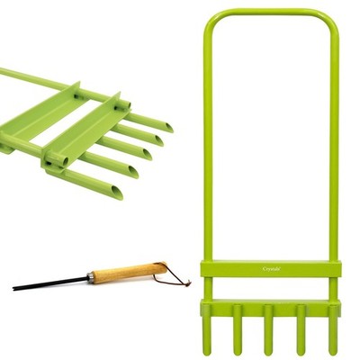 Hohlzinken 5 Erdspieß Hand Rasen Gras Bodenbelüfter Outdoor Garten & Reinigungswerkzeug