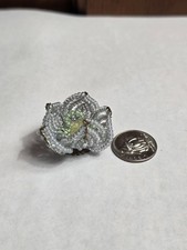 Vintage dollhouse Miniature Artisan Beaded Beadwork Bowl Decoration