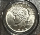 1925 Peace Silver Dollar MS65 PCGS - .900 Silver - Stunning Coin
