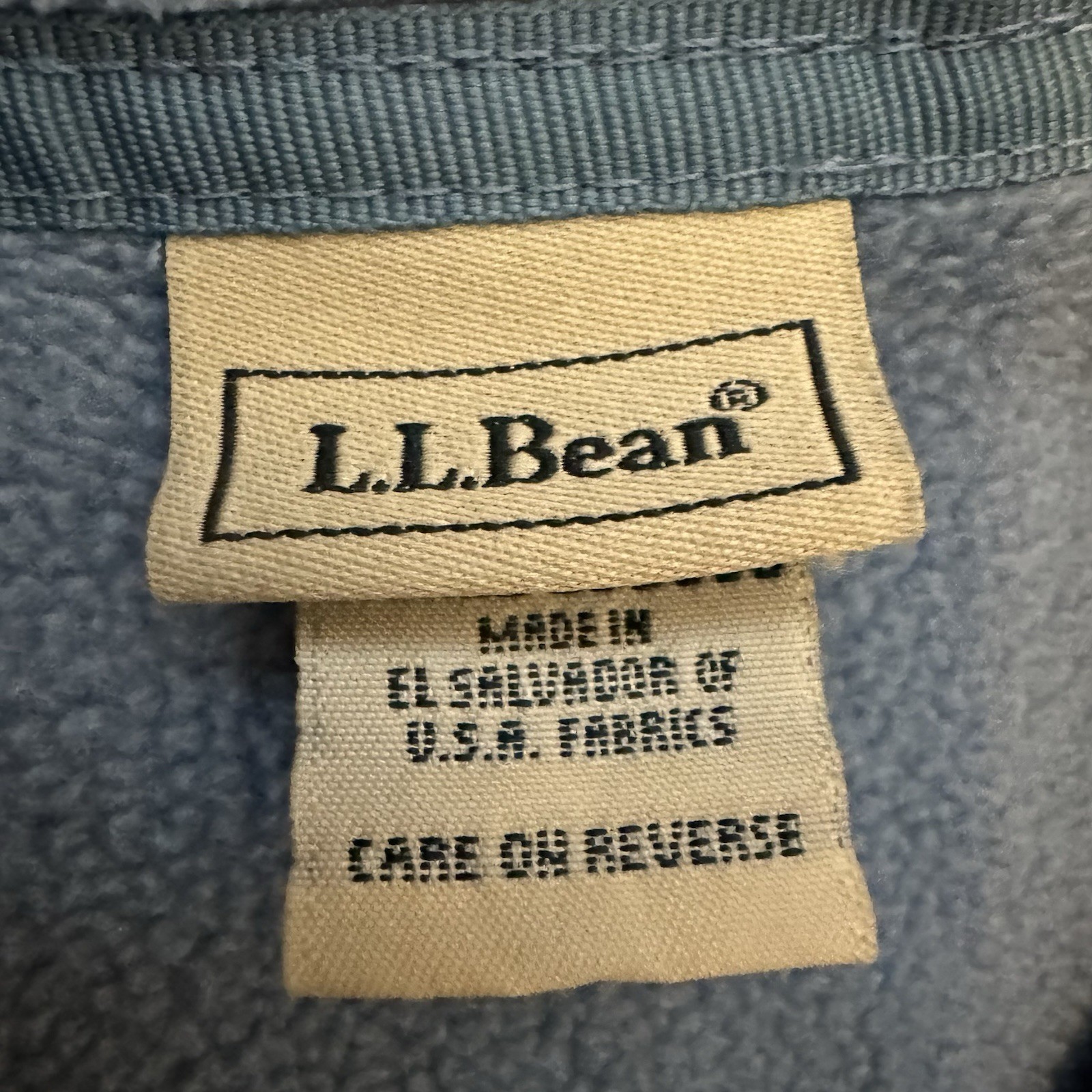 LL Bean Fleece Vest Womens Small Full Zip Blue Stretch Funnel Neck Polartec