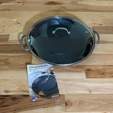 Tramontina Covered  Hard Anodized Nonstick Paella Pan 16" EUC