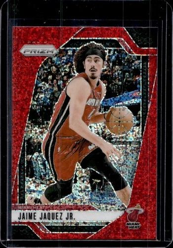 2024-25 Panini Prizm Jaime Jaquez Jr. Red Sparkle #138 Heat