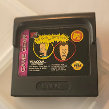 Vintage MTV's Beavis and Butt-Head Sega Game Gear Cartridge w/clear Case Tested