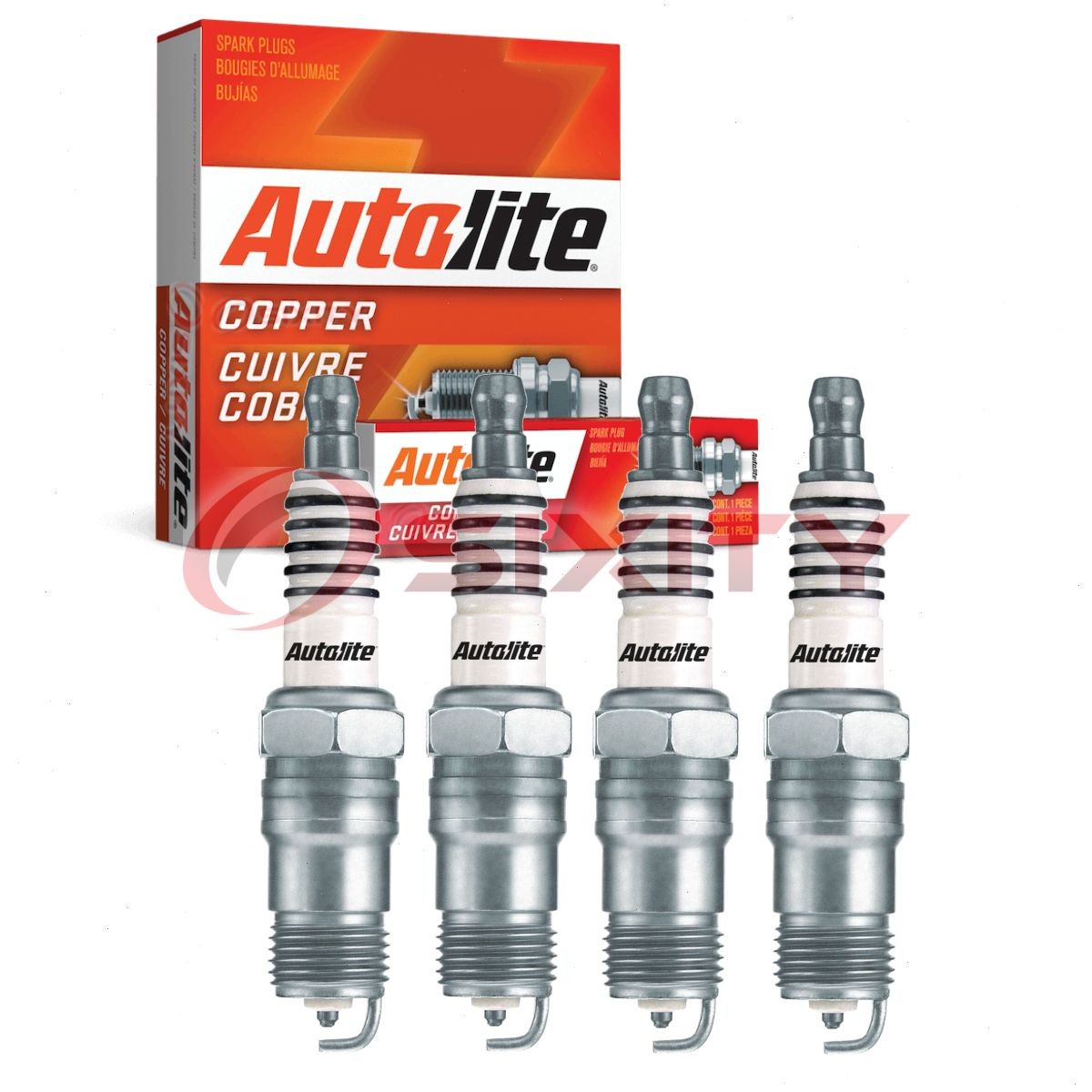 4 pc Autolite Copper Core Spark Plugs for 1979-1984 Mercury Capri Ignition sm