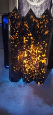 Jumbo flame stone " yooperlite" tower! 10.5 inches, 2.7 pounds