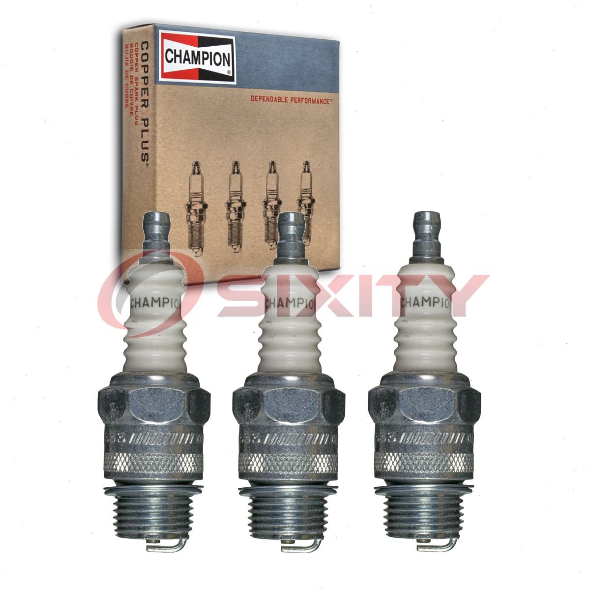 3 pc Champion Industrial Spark Plugs for 1963-1966 Wartburg 1000 1.0L L3 wu