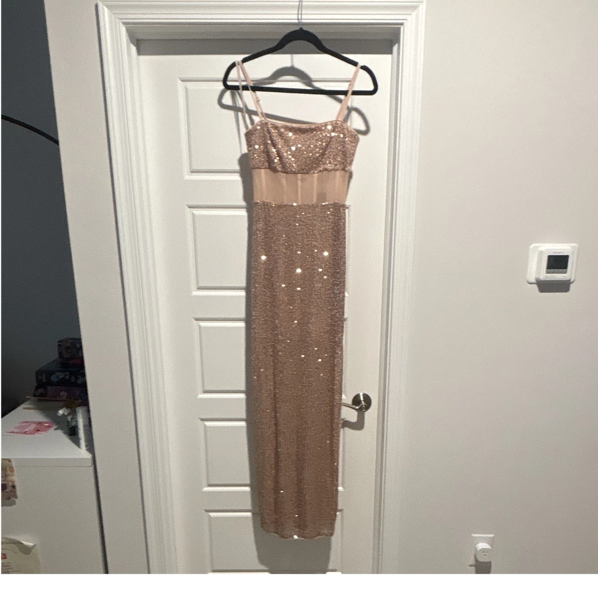 bcbg gold dress BCBGMAXAZRIA Gold Leopard Print Silk Gown Dress – Runway Catalog