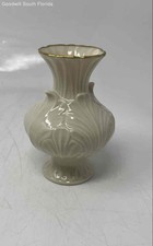 Lenox Cream Elfin Bud Engraved Home Decorative Collectible Small Flower Vase
