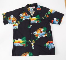 Vintage Shoreline Hawaii Shirt Made in Hawaii USA Red Sailboats Islands Large
