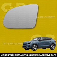 For Volvo C40 wing mirror glass 2022-2024 Left Passenger side Spherical