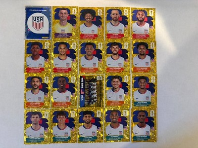 2026 Panini World Cup Sticker Rare Gold Crumple Foil United States