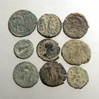 LOT OF 9 SMALLER ROMAN AE COINS________2nd - 4th Century AD________UNIDENTIFIED — photo 2