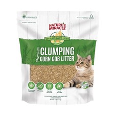 Premium Clumping Corn Cob Cat Litter with Bio-Enzymatic Formula, 10 lb Bag