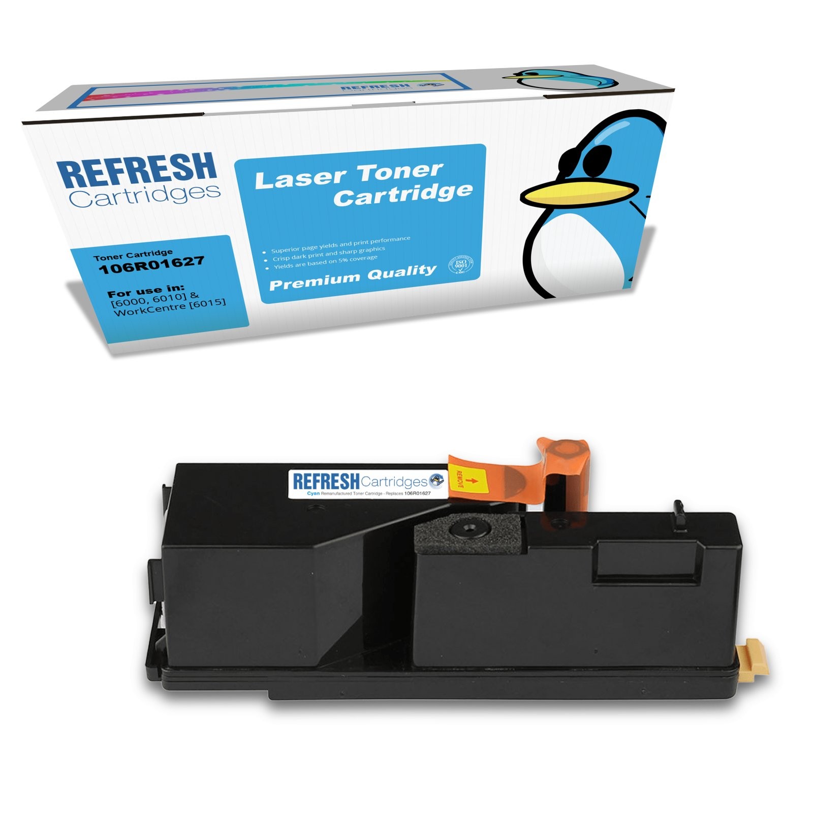 Refresh Cartridges Cyan 106R01627 Toner Compatible With Xerox Printers