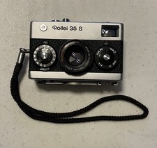 Rollei 35 S Silver 40mm f/2.8 35mm Film Camera Ultra Compact w Collapsible Lens