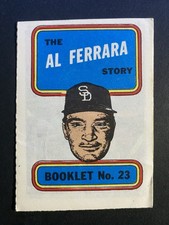 1970 Topps Baseball Story Booklets Al Ferrara San Diego Padres No. #23 (a)