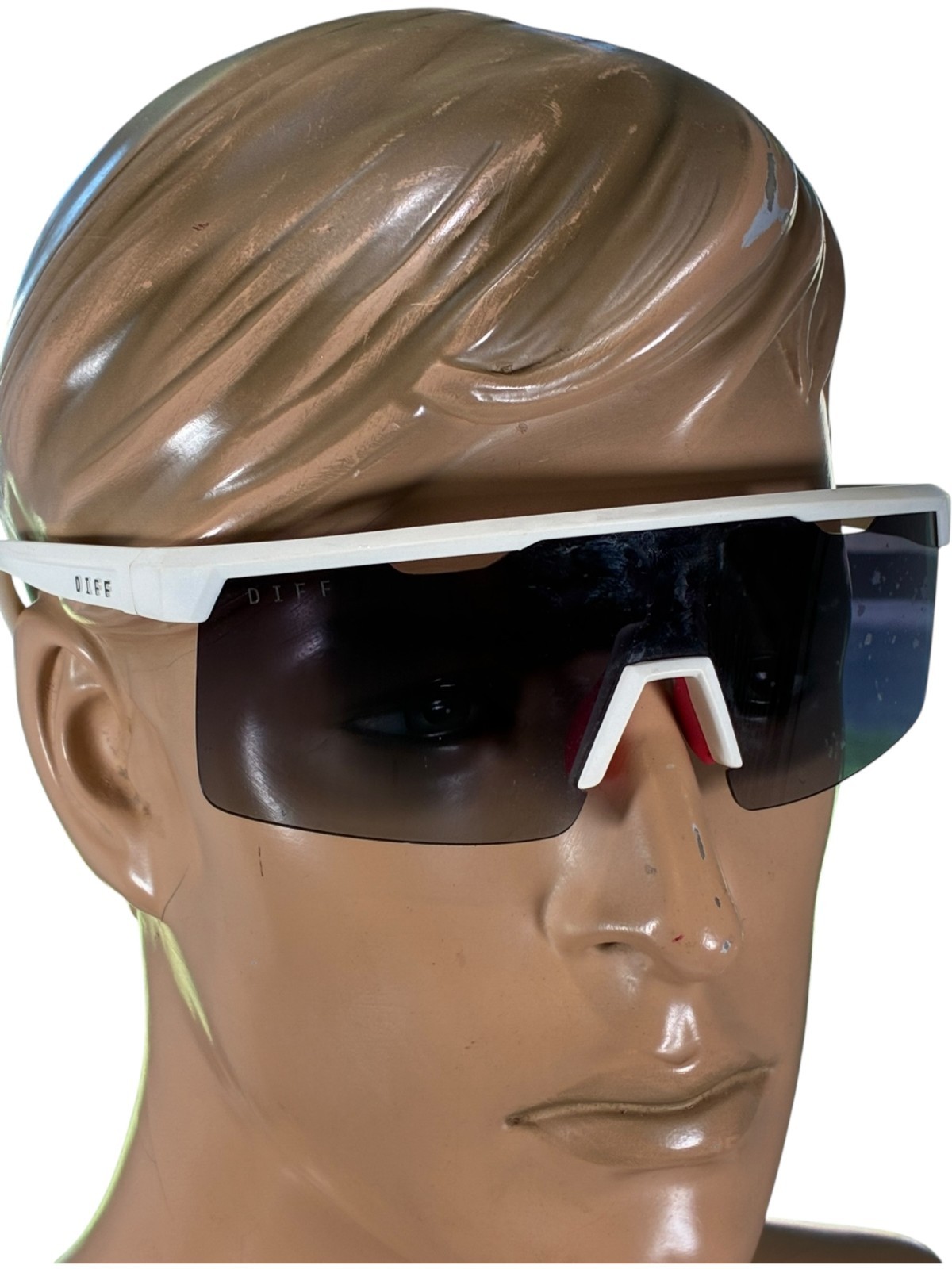 DIFF Eyewear LUKA 140mm Polarized Shield White Su… - image 10