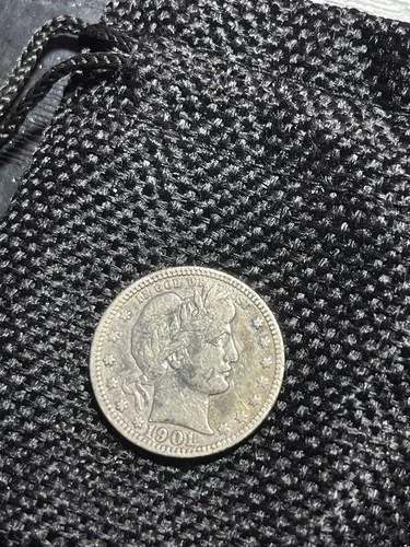 1901-P Barber Quarter F/VF