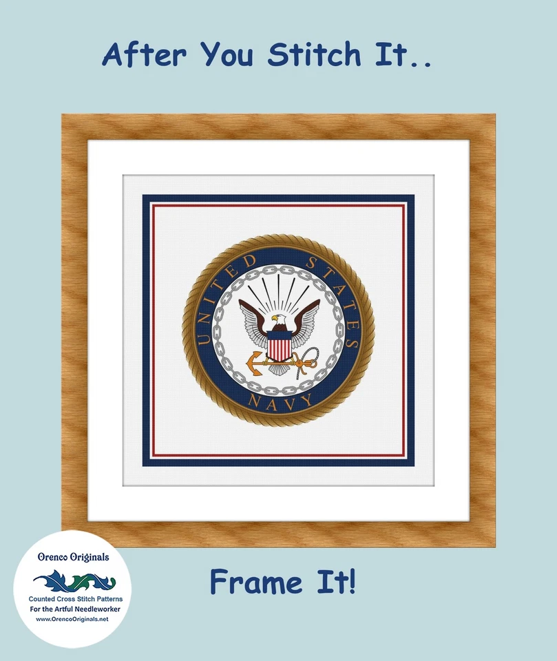 US American Army Crest Insignia Emblem Counted Cross Stitch Chart Pattern - Image 4 of 4