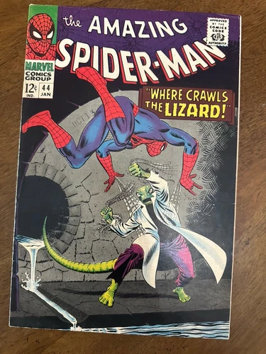 Amazing Spider-Man #44 VF+ Appearance of the Lizard    1967