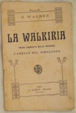 Richard Wagner La Walkiria 1924 Folleto Libreto Teatro Nibelungo