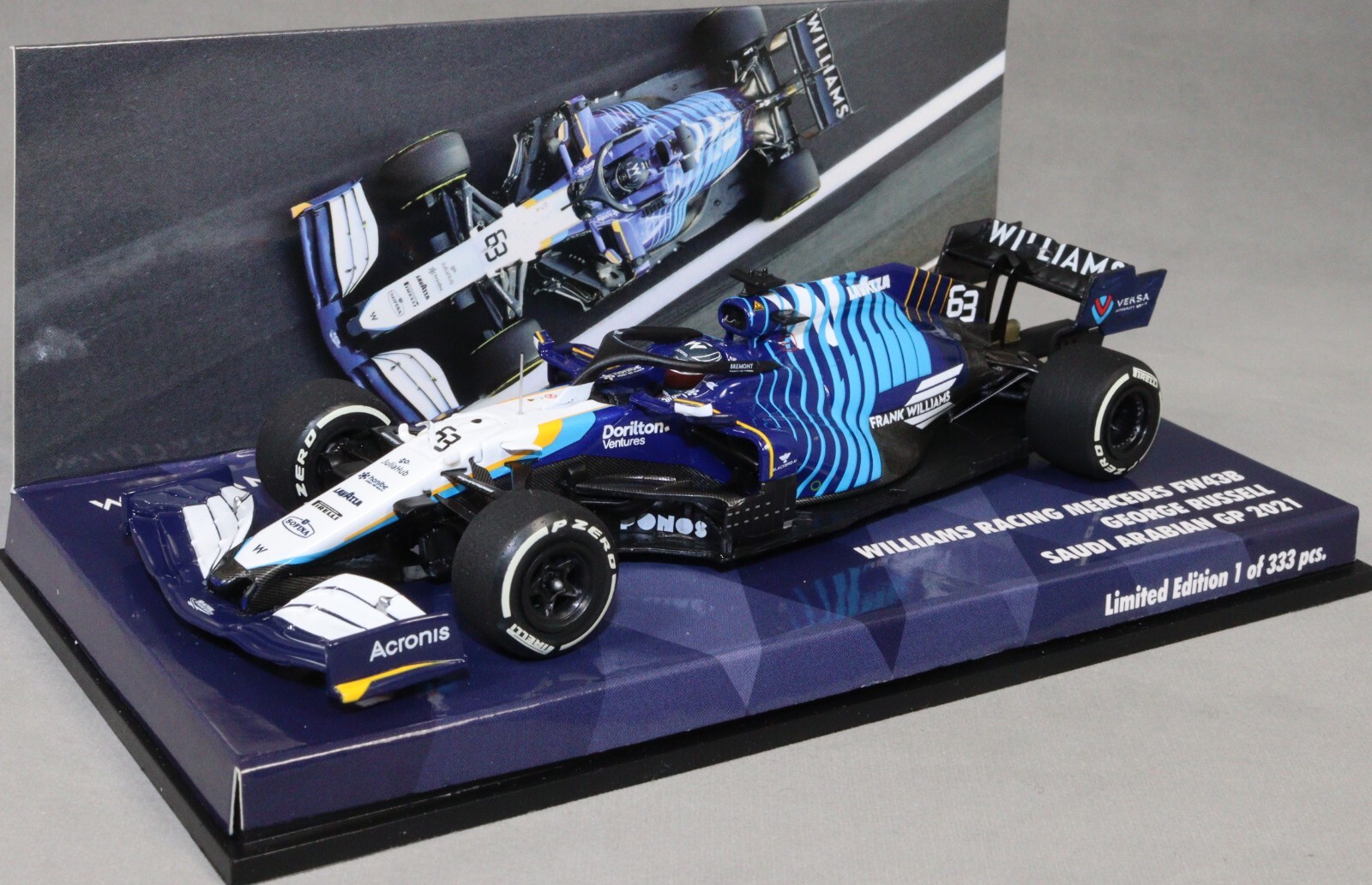 Minichamps Williams FW43B Saudi Arabian Grand Prix 2021 George Russell 447212263