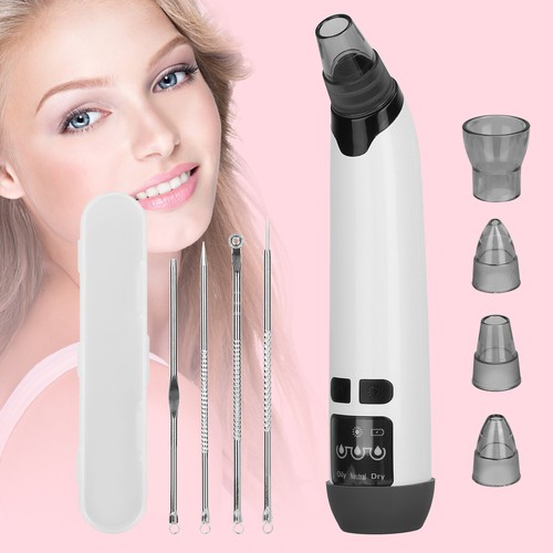 Hot Compress Electric Blackhead Remover with 4 Probes 4 Pimple Popper Tools