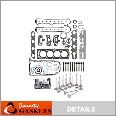 Full Gasket Set Intake Exhaust Valves Fit 99-08 Isuzu Suzuki 2.2L X22SE A20DMS