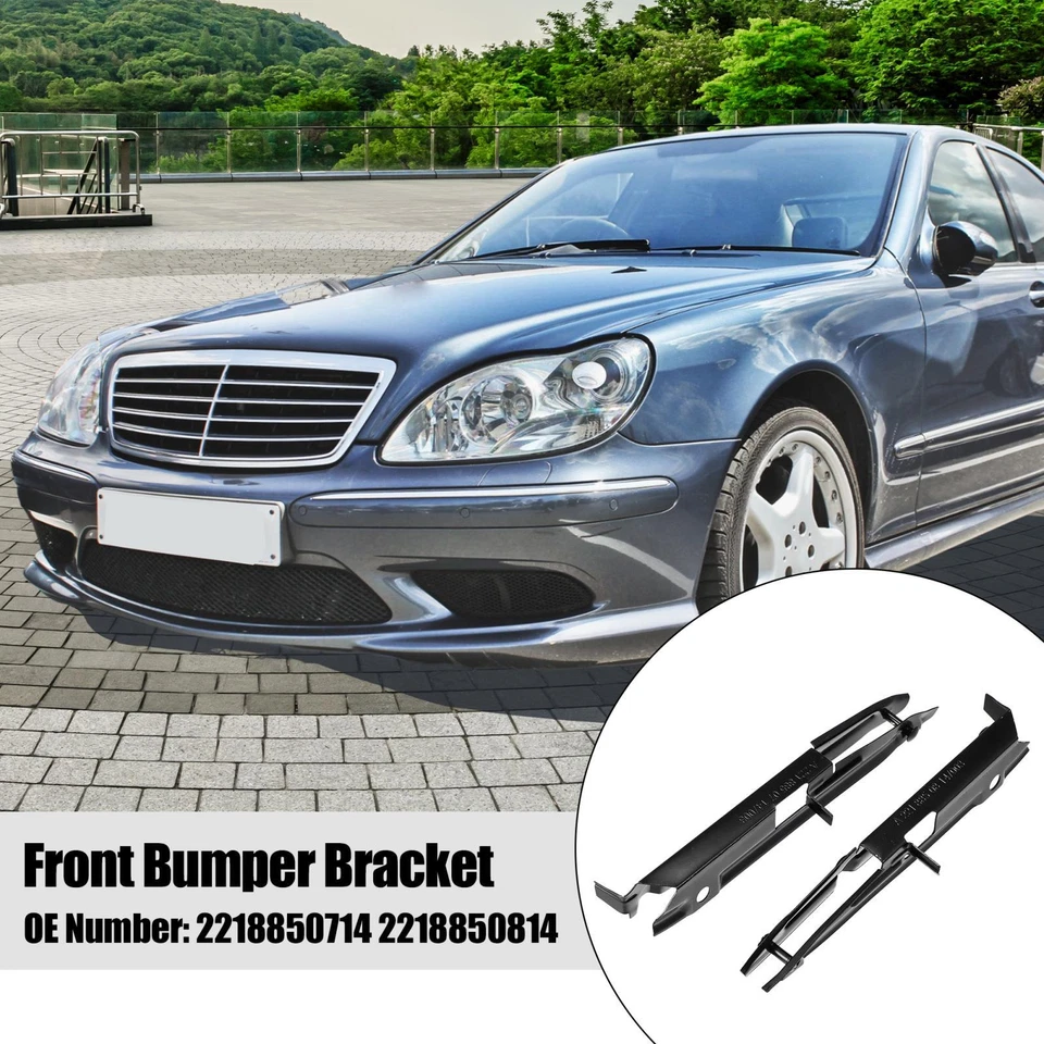Soporte de montaje de parachoques delantero 2 piezas para Mercedes-Benz S550 S63 S400 S600 S65 S350 Foto 2 de 4