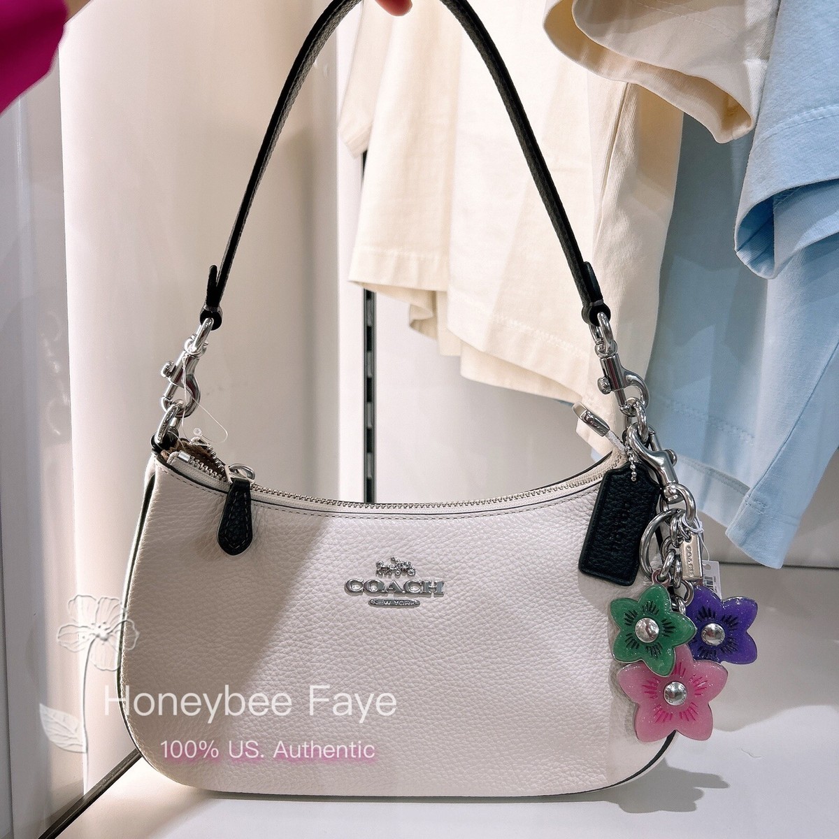 小物 Coach Wildflower cluster bag charm COACH® Outlet | Wildflower Cluster Bag Charm