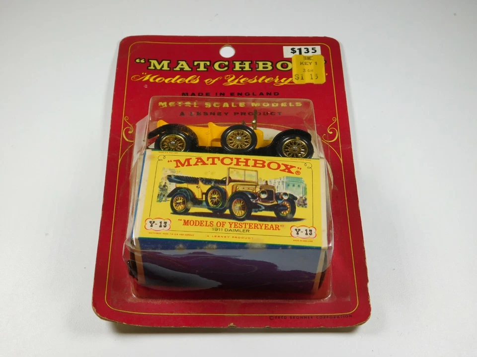 NOS Vtg Lesney Matchbox Yesteryear 1911 Daimler No Y13 Fred Bronner Blister Pack - Image 2 of 4