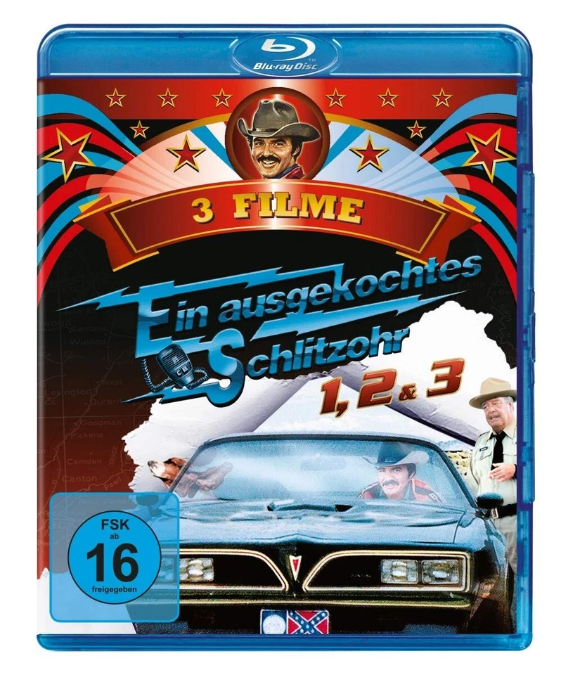 Ein ausgekochtes Schlitzohr 1+2+3 (Burt Reynolds) 3-BLU-RAY NEU OVP