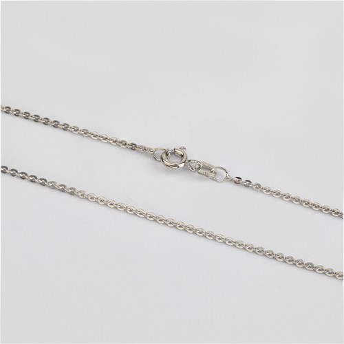 Silberkette 925 Massiv 1 mm 45 cm Rhodiniert Ankerkette Damen Herren K319 - Picture 2 of 7