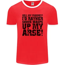 Sell My Trumpet? Funny Music Brass Mens Ringer T-Shirt FotL