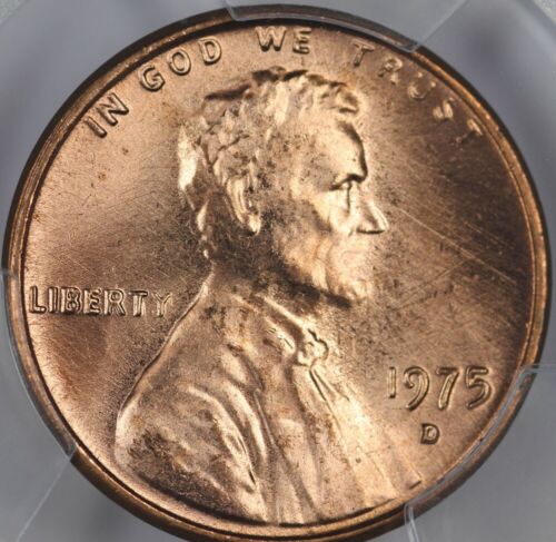 1975-D PCGS MS65RD Lincoln Cent 50863883
