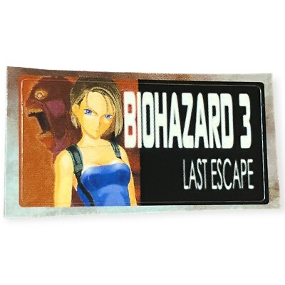 Capcom PS1 Biohazard Last Escape Resident Evil 3 Nemesis Memory Card Sticker