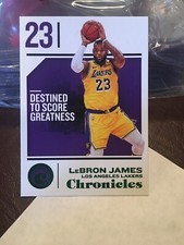 2018 Panini Chronicles #68 LeBron James Base GREEN PARALLEL Lakers