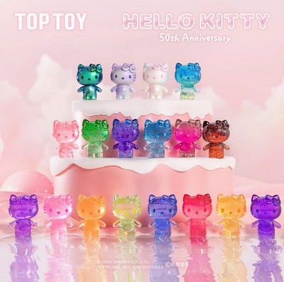 TOPTOY Cute KT cat 50th Anniversary Mini Candy Blind Box Confirmed Mini Figure